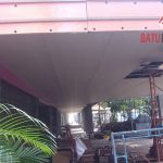 Pemasangan Plafon Teras di Kenjeran Park Surabaya